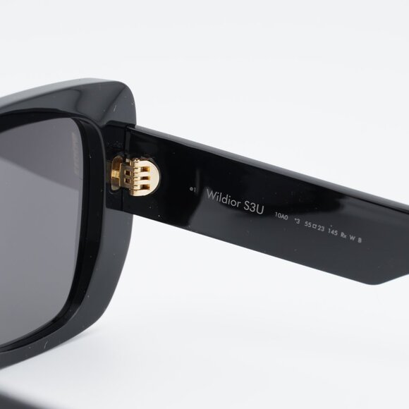Dior WILDIOR S3U 10A0 Sunglasses Black Square Frame, Smoke Lenses main image 10